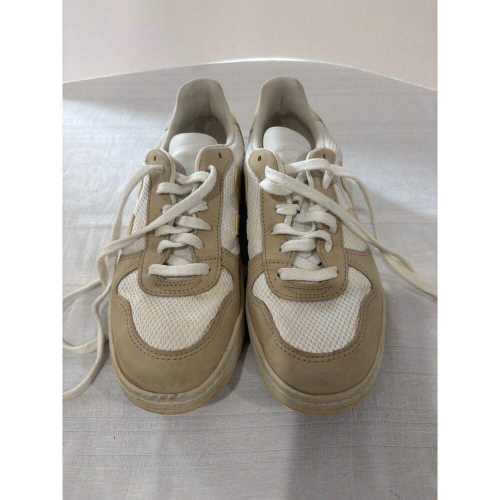 VEJA Women’s Sneakers Size 9 EU 40 Beige White Mesh Leather Suede Low Top